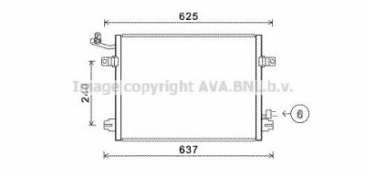 AVA QUALITY COOLING je5048 -  Конденсатор, кондиционер